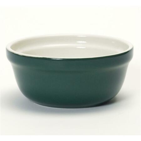 TUXTON CHINA 14 Oz. Casserole Dish - Bowl - Hunter Green-Eggshell - 1 Dozen B9B-1403